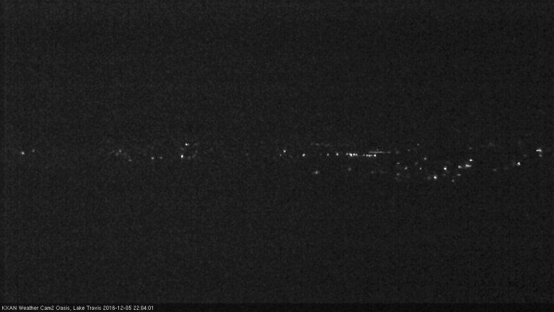 Lake Travis webcam, December 5, 2016 9:10 PM CT