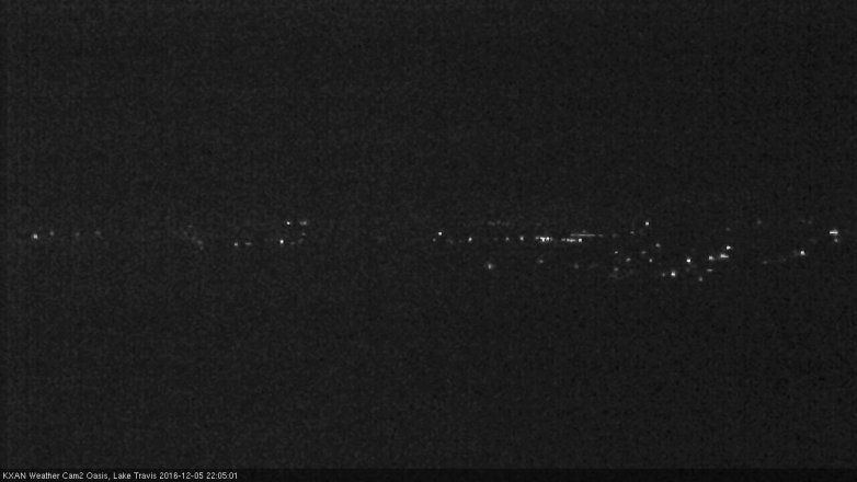 Lake Travis webcam, December 5, 2016 9:25 PM CT