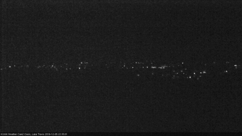 Lake Travis webcam, December 5, 2016 9:45 PM CT