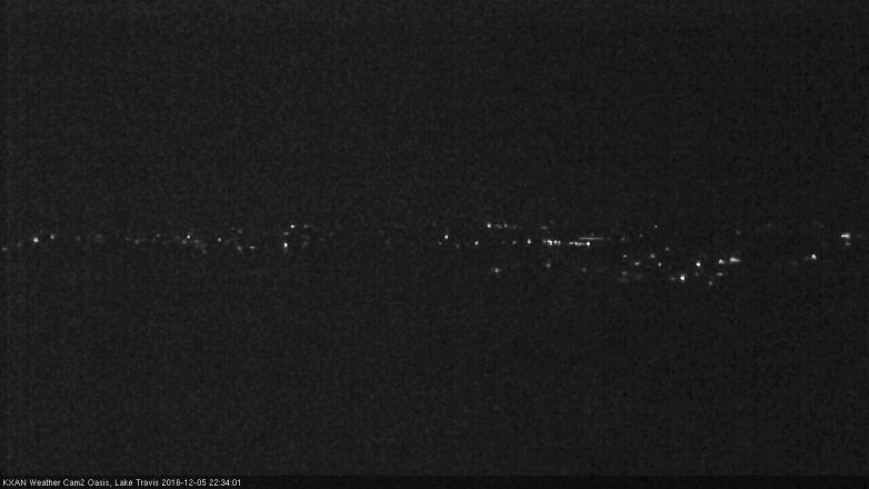 Lake Travis webcam, December 5, 2016 9:55 PM CT