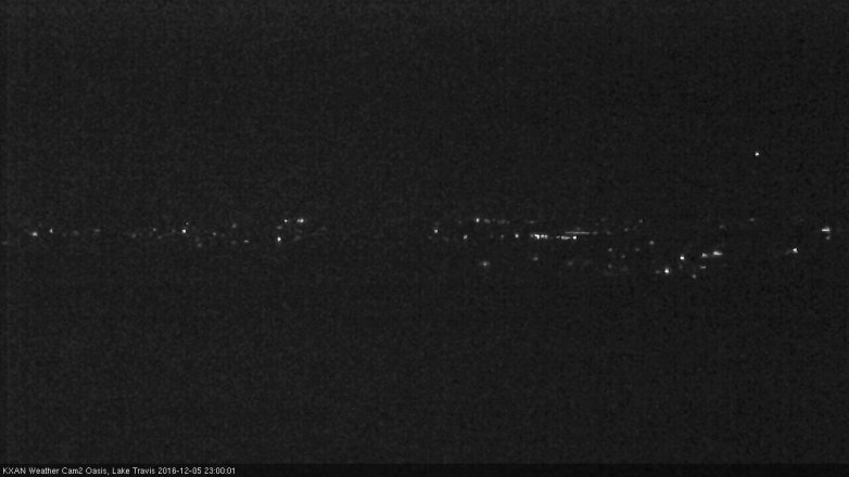 Lake Travis webcam, December 5, 2016 10:05 PM CT