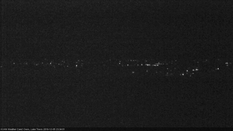 Lake Travis webcam, December 5, 2016 10:40 PM CT