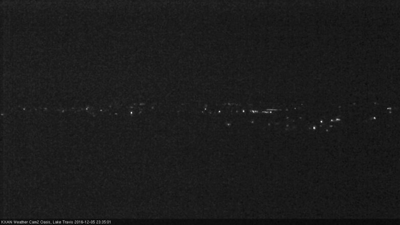 Lake Travis webcam, December 5, 2016 11:05 PM CT