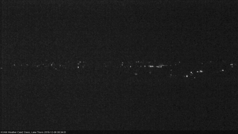 Lake Travis webcam, December 5, 2016 11:50 PM CT