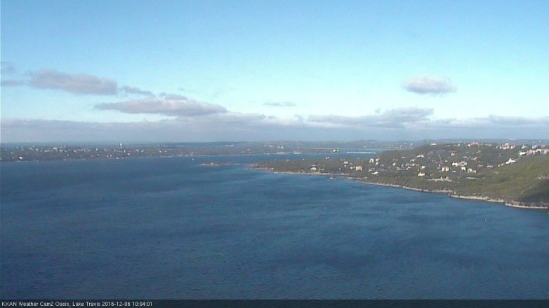Lake Travis webcam, December 6, 2016 9:20 AM CT