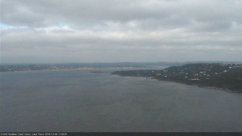 Lake Travis webcam, December 6, 2016 10:10 AM CT