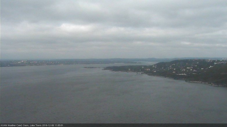 Lake Travis webcam, December 6, 2016 10:35 AM CT