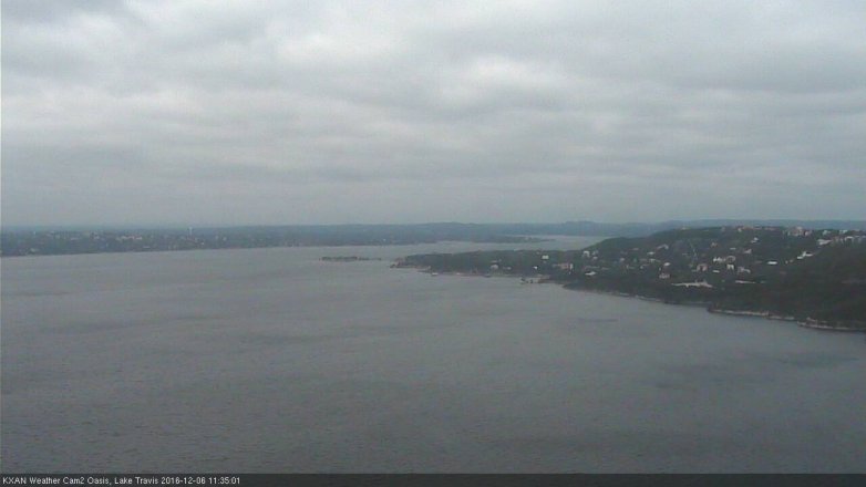 Lake Travis webcam, December 6, 2016 10:40 AM CT