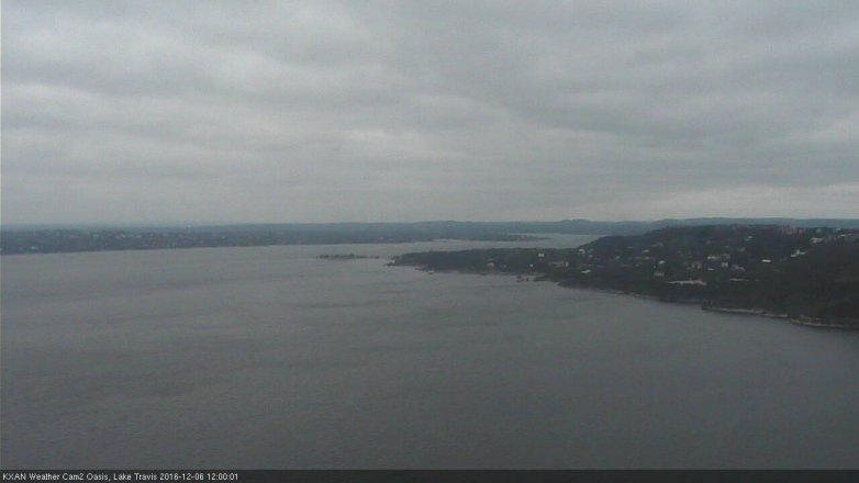 Lake Travis webcam, December 6, 2016 11:20 AM CT