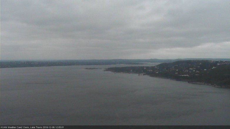 Lake Travis webcam, December 6, 2016 11:25 AM CT