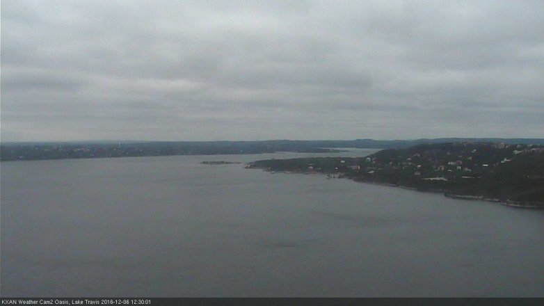Lake Travis webcam, December 6, 2016 11:40 AM CT