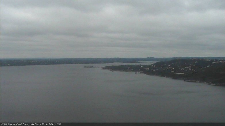 Lake Travis webcam, December 6, 2016 11:50 AM CT