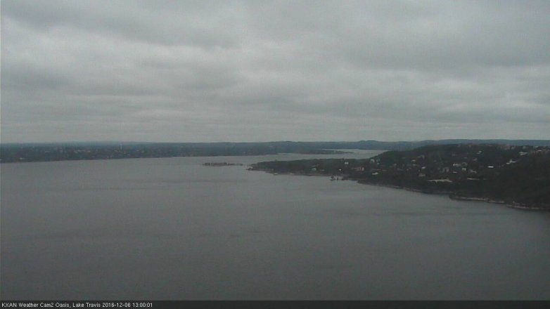 Lake Travis webcam, December 6, 2016 12:10 PM CT