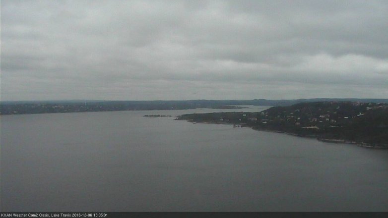 Lake Travis webcam, December 6, 2016 12:25 PM CT