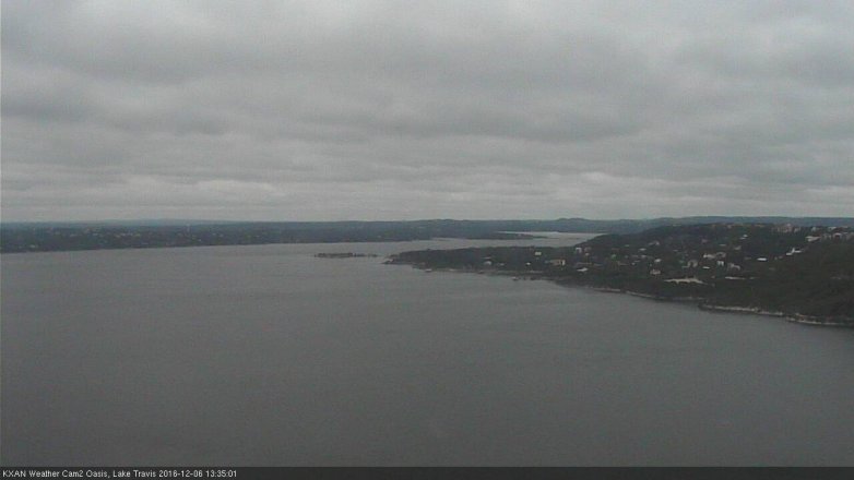 Lake Travis webcam, December 6, 2016 1:00 PM CT