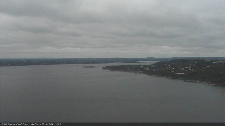 Lake Travis webcam, December 6, 2016 1:05 PM CT