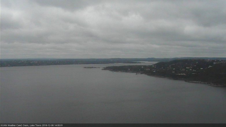 Lake Travis webcam, December 6, 2016 1:30 PM CT
