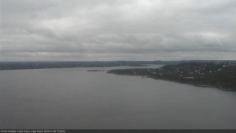 Lake Travis webcam, December 6, 2016 2:25 PM CT