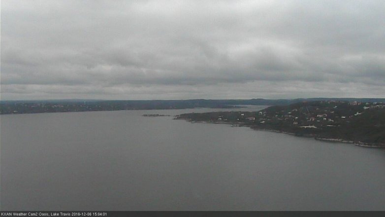 Lake Travis webcam, December 6, 2016 2:30 PM CT