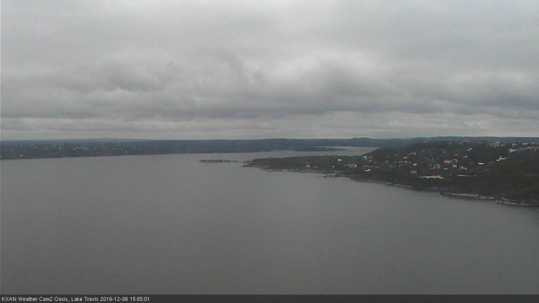 Lake Travis webcam, December 6, 2016 2:35 PM CT