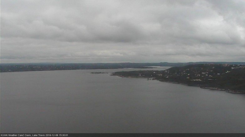 Lake Travis webcam, December 6, 2016 2:40 PM CT