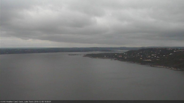 Lake Travis webcam, December 6, 2016 3:15 PM CT