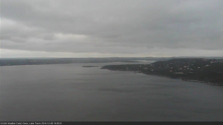 Lake Travis webcam, December 6, 2016 3:35 PM CT