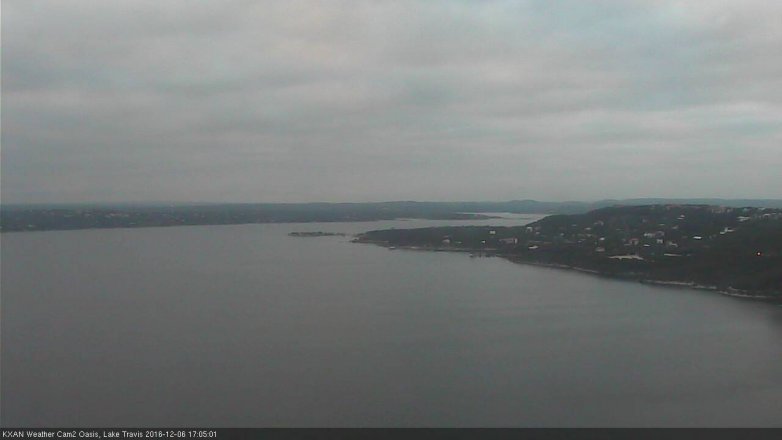 Lake Travis webcam, December 6, 2016 4:15 PM CT
