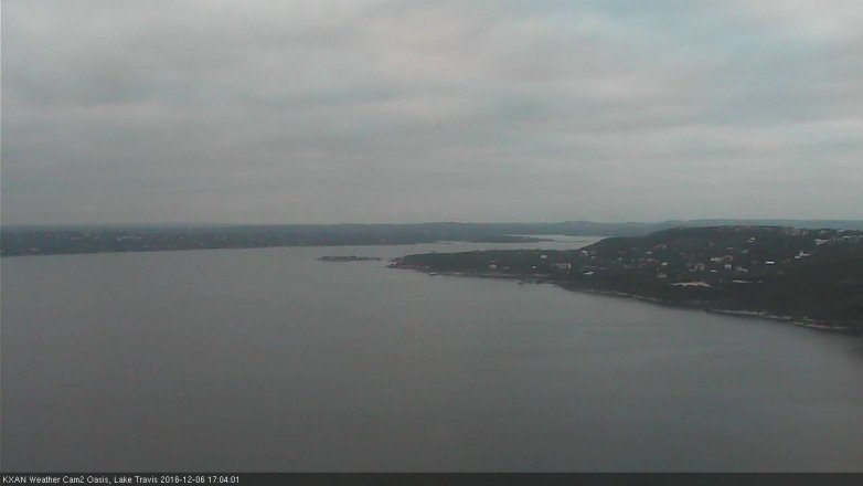 Lake Travis webcam, December 6, 2016 4:20 PM CT