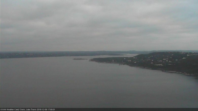 Lake Travis webcam, December 6, 2016 4:30 PM CT