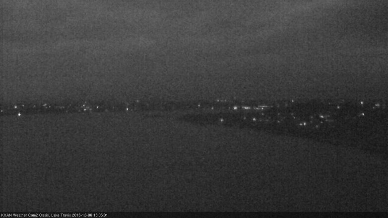 Lake Travis webcam, December 6, 2016 5:20 PM CT