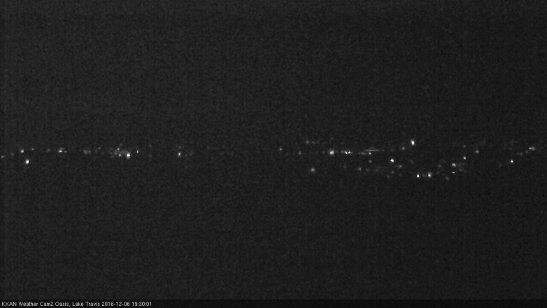 Lake Travis webcam, December 6, 2016 6:50 PM CT