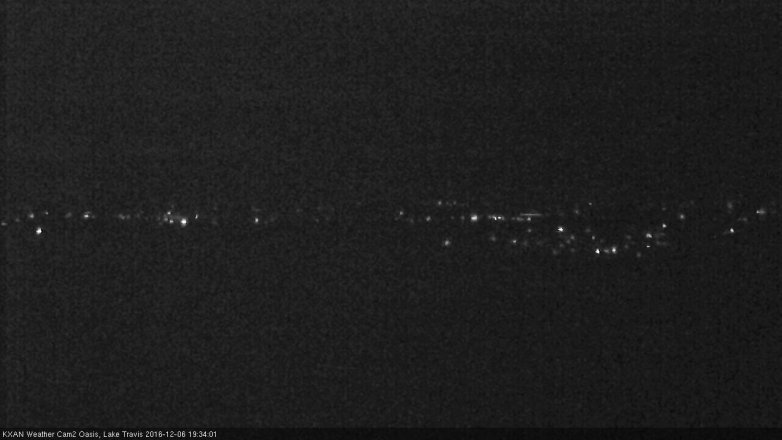 Lake Travis webcam, December 6, 2016 6:55 PM CT