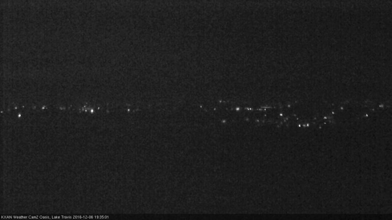 Lake Travis webcam, December 6, 2016 7:00 PM CT