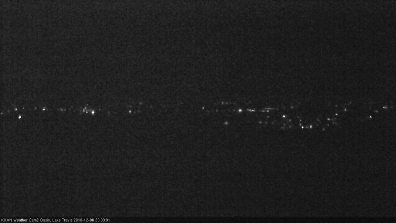 Lake Travis webcam, December 6, 2016 7:15 PM CT