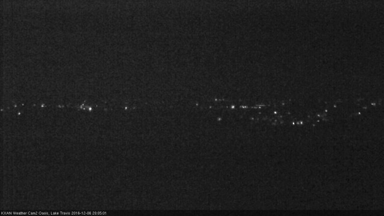 Lake Travis webcam, December 6, 2016 7:20 PM CT