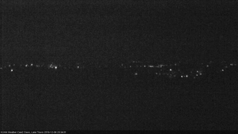 Lake Travis webcam, December 6, 2016 7:40 PM CT