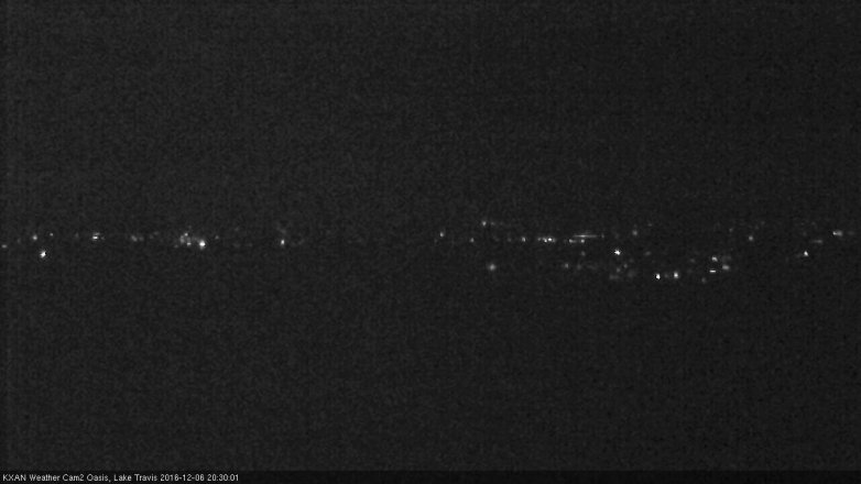 Lake Travis webcam, December 6, 2016 7:50 PM CT