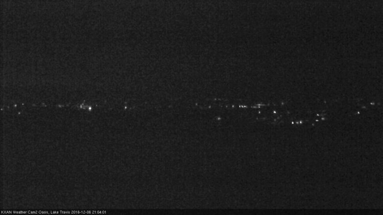 Lake Travis webcam, December 6, 2016 8:30 PM CT
