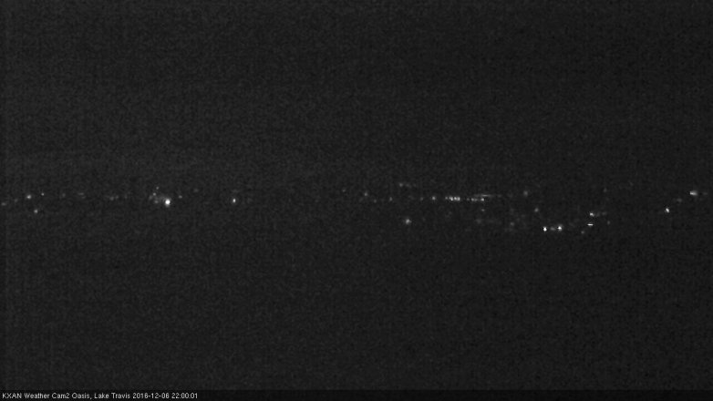 Lake Travis webcam, December 6, 2016 9:10 PM CT