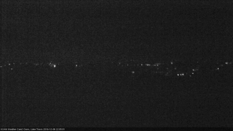 Lake Travis webcam, December 6, 2016 9:20 PM CT