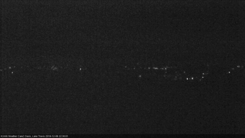 Lake Travis webcam, December 6, 2016 9:40 PM CT