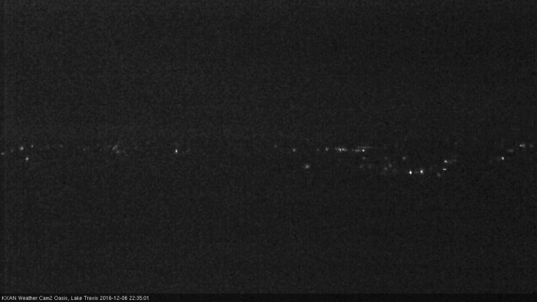 Lake Travis webcam, December 6, 2016 9:50 PM CT