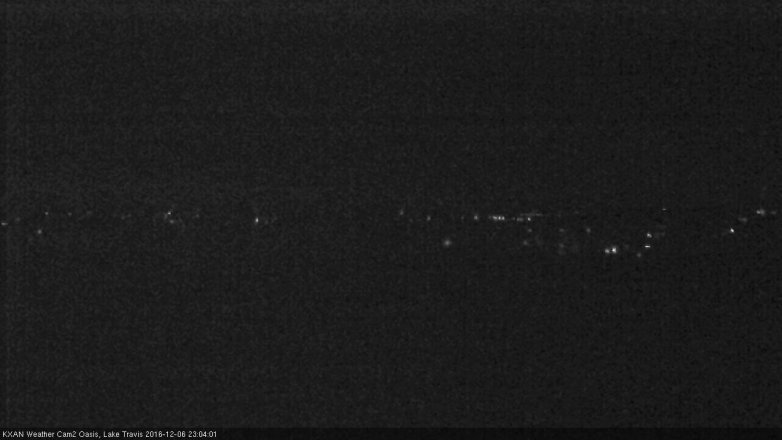 Lake Travis webcam, December 6, 2016 10:10 PM CT