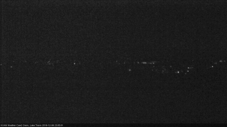 Lake Travis webcam, December 6, 2016 10:25 PM CT