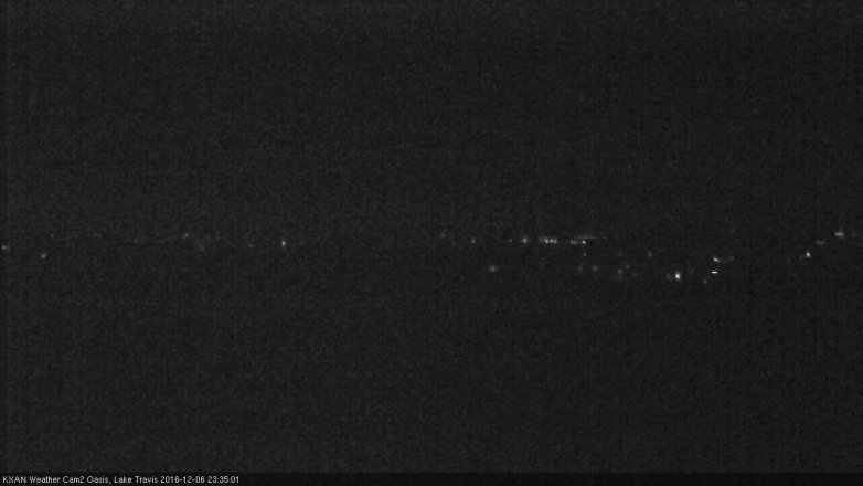 Lake Travis webcam, December 6, 2016 10:50 PM CT