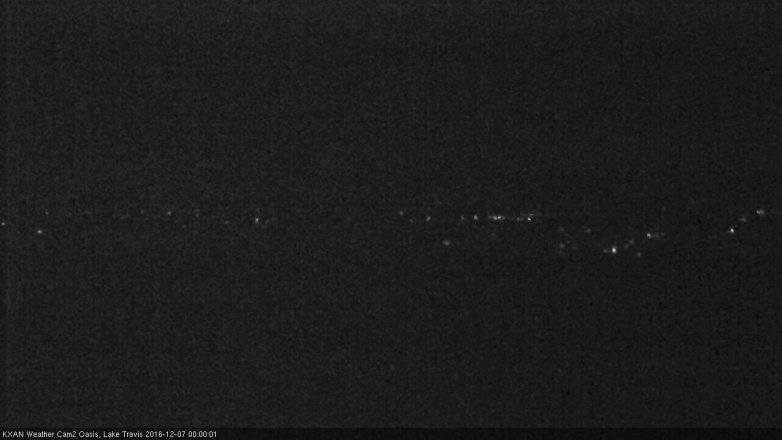 Lake Travis webcam, December 6, 2016 11:10 PM CT