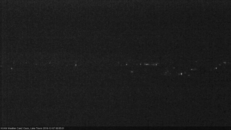 Lake Travis webcam, December 6, 2016 11:20 PM CT