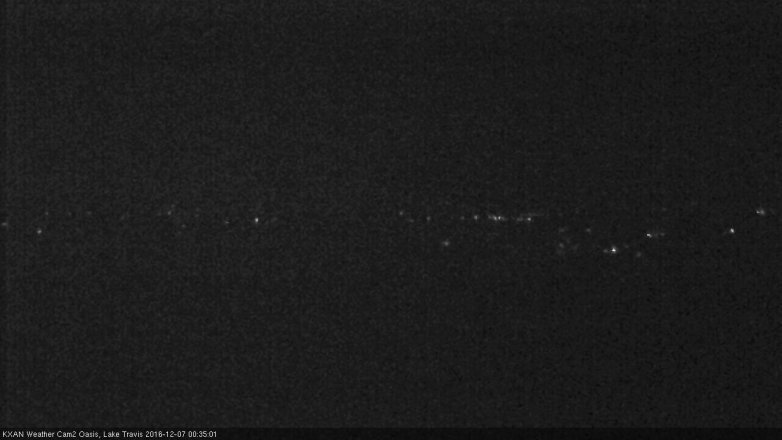 Lake Travis webcam, December 6, 2016 11:55 PM CT