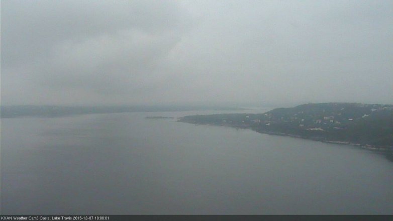 Lake Travis webcam, December 7, 2016 9:05 AM CT
